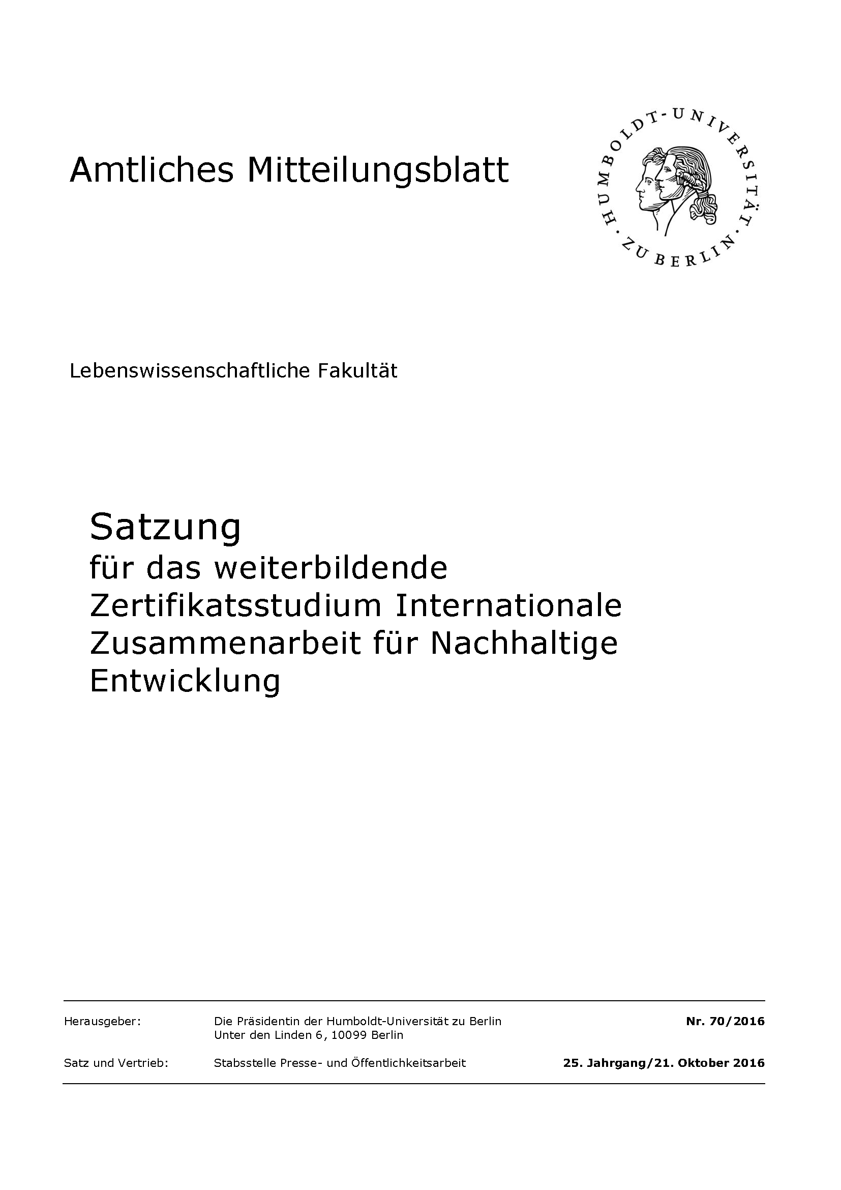 Satzung SLE Studium 1